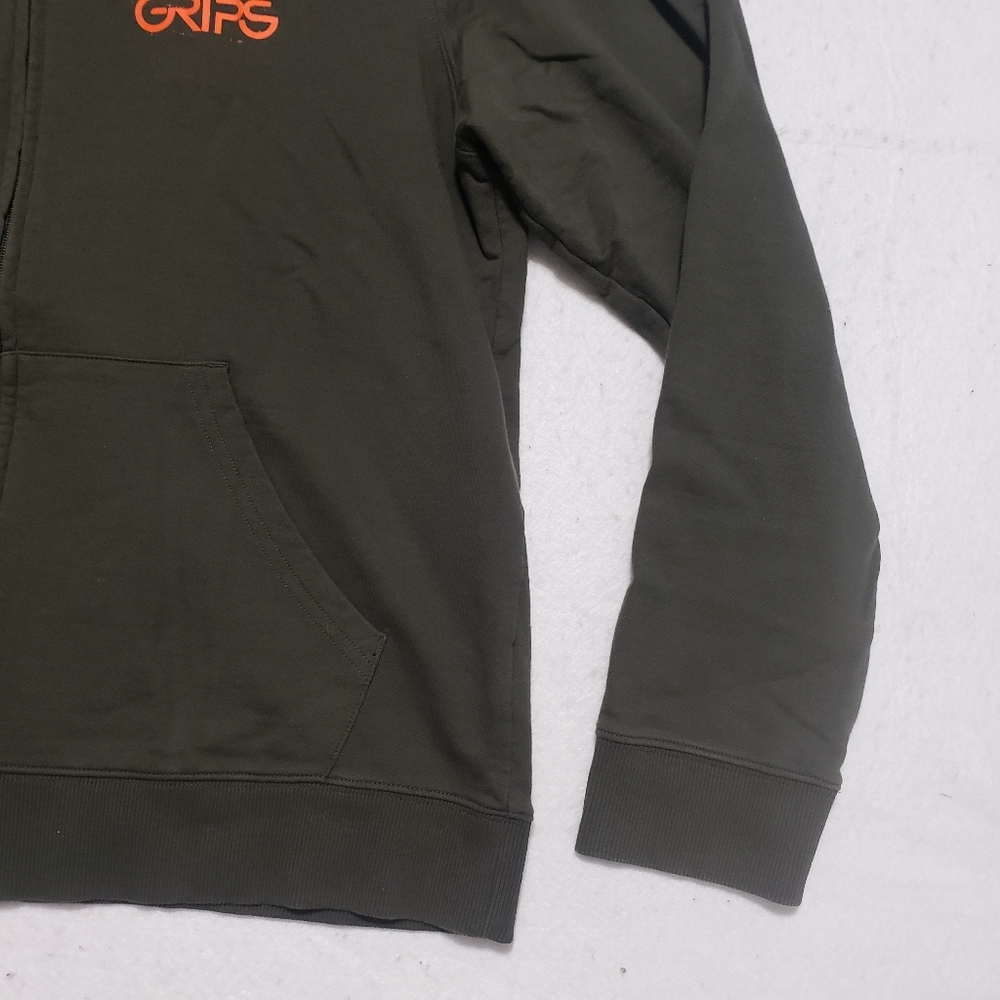 OAKLEY O-Grip Logo Full Zip-up Hoodie Dark Brush Men's Size XXL - Picture 13 of 14